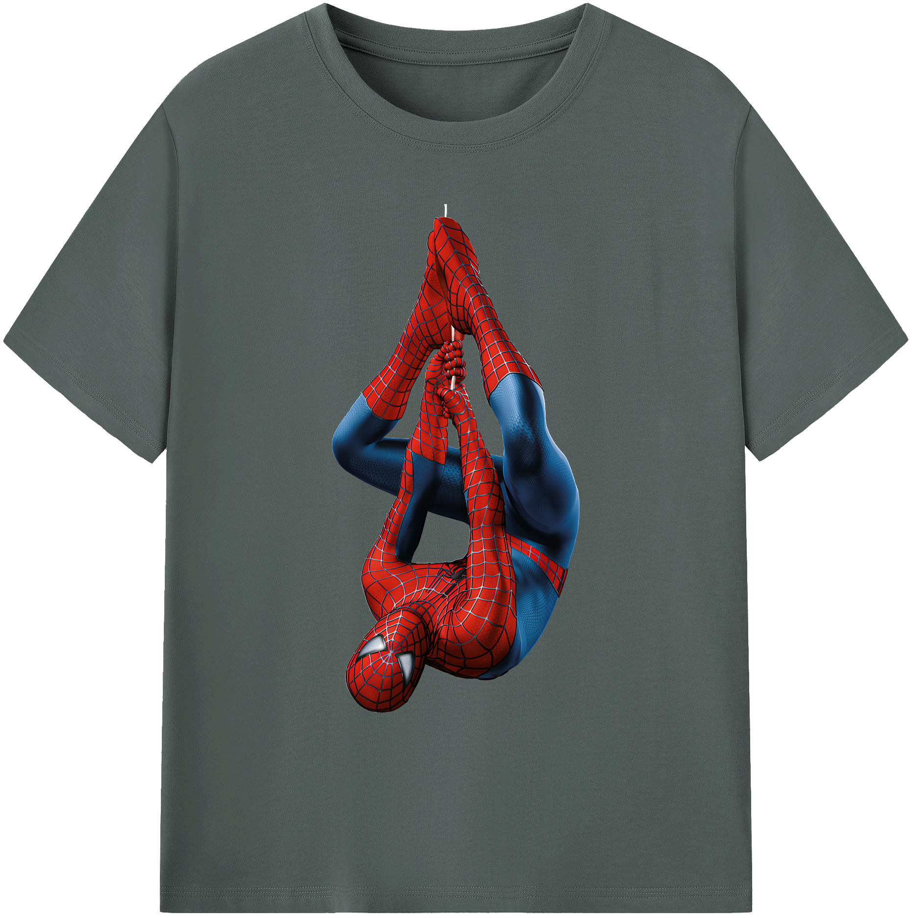 （画像用） Spider Man スパイダーマン 綿100％ メンズ半袖Tシャツ｜肌触りやわらか＆通気性